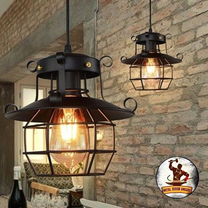 Yuvarlak kafesli tarihi tarz kafe sarkıtı