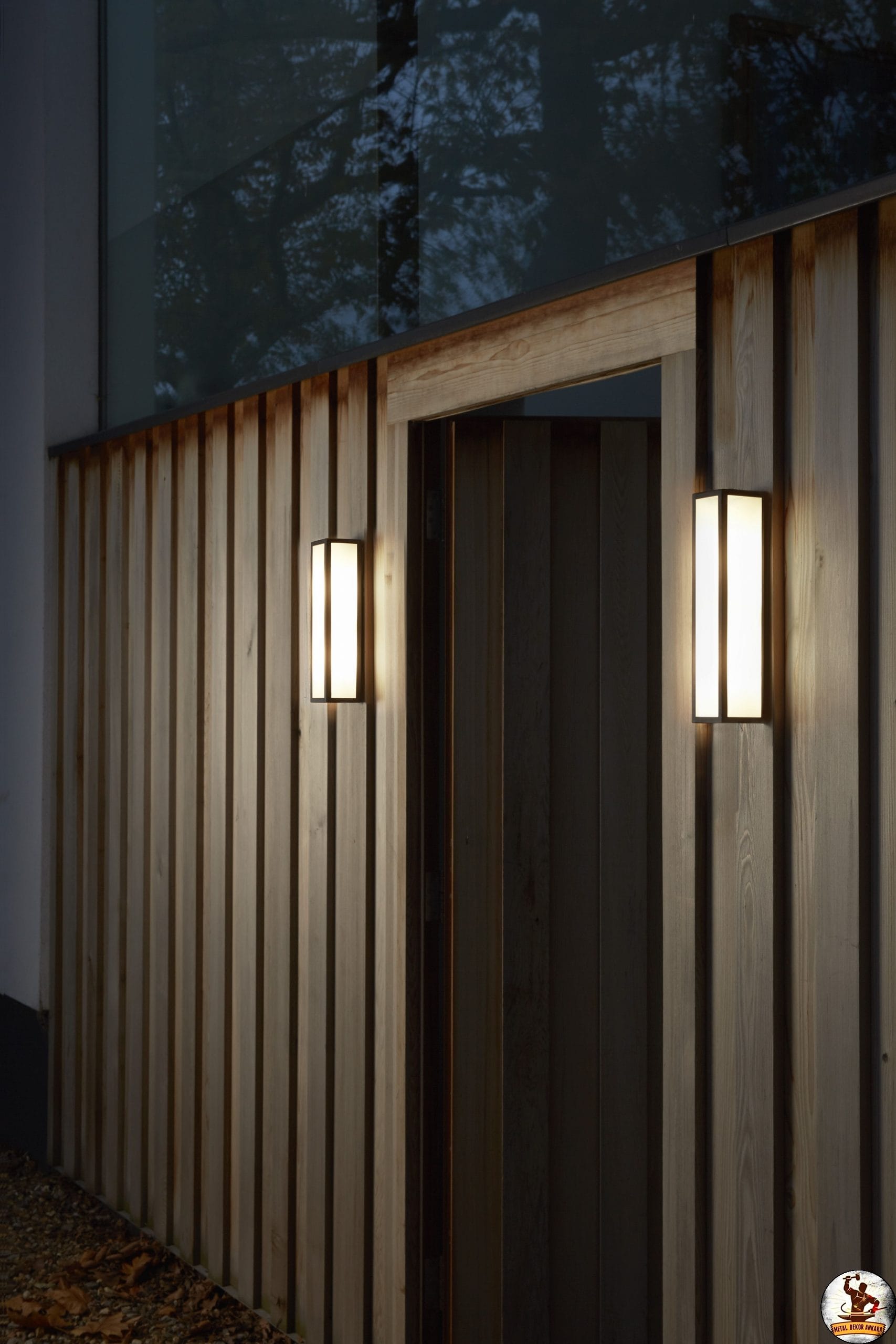 PVC kumaş detaylı LED otel duvar apliği