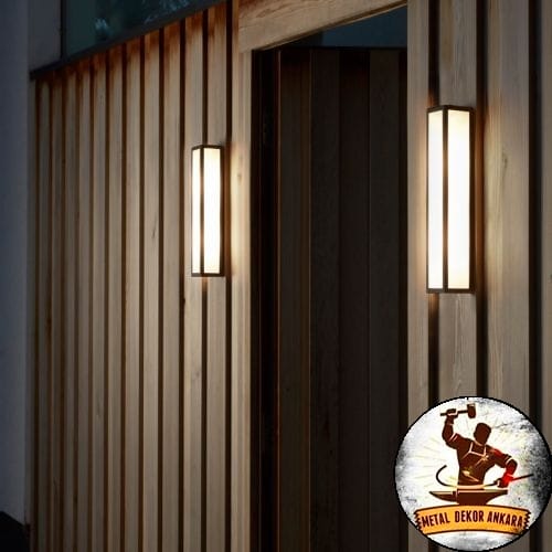 PVC kumaş detaylı LED otel duvar apliği