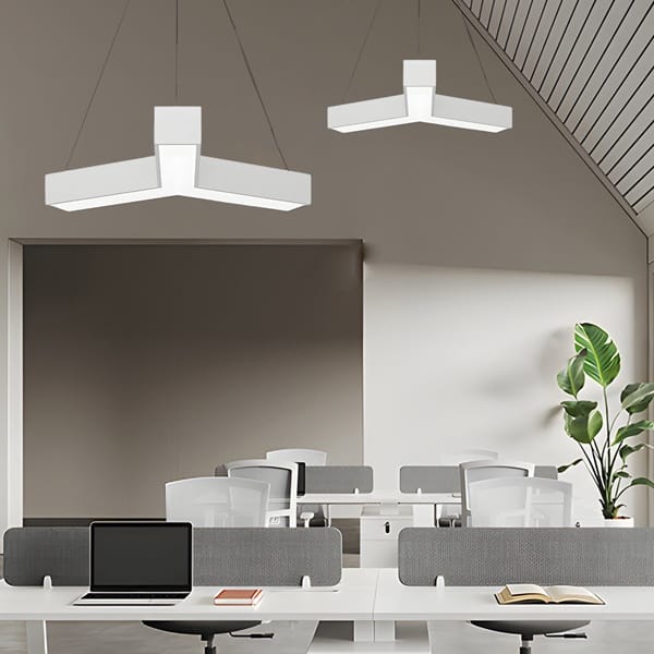 Siyah kar tanesi formlu LED avize, yıldız kollu toplantı masası aydınlatması